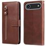 Mobigear Zipper Housse iPhone Air Etui Porte-Monnaie - Marron