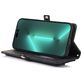 Mobigear Zipper Housse iPhone 14 Pro Max Etui Porte-Monnaie - Noir