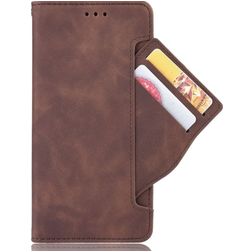 Mobigear Slide Wallet Housse POCO F4 GT Etui Porte-Monnaie - Marron