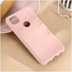 Mobigear Rubber Touch Coque Google Pixel 4a Coque arrière en Silicone - Rose