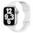 Mobigear Sport Slim Bracelet Silicone Apple Watch Fermeture à clou et passant - 49/46/45/44 mm - Blanc