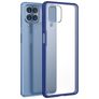 Mobigear Shockproof Coque Samsung Galaxy M53 Coque arrière Rigide - Transparent / Bleu