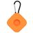Mobigear Square Key Coque Apple AirTag Porte-clés en Silicone Souple - Orange