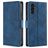 Mobigear Croco Housse Samsung Galaxy A04s Etui Porte-Monnaie - Bleu