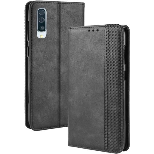 Mobigear Sensation Housse Samsung Galaxy A50 Etui Porte-Monnaie - Noir