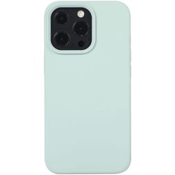 Mobigear Rubber Touch Coque iPhone 14 Plus Coque arrière en Silicone - Menthe