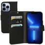 Mobiparts Saffiano Wallet Housse iPhone 13 Pro Etui Porte-Monnaie - Noir