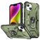 Mobigear Armor Ring Coque iPhone 14 Plus Coque arrière Rigide Anti-Chocs avec Anneau-Support - Vert