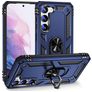 Mobigear Armor Ring Coque Samsung Galaxy S23 Plus Coque arrière Rigide Anti-Chocs avec Anneau-Support - Bleu