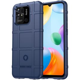 Mobigear Rugged Shield Coque Xiaomi Redmi 10C Coque arrière en TPU Souple Anti-Chocs - Bleu