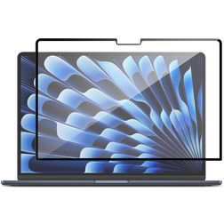 GrizzlyCoat MacBook Air 15 Pouces (2023-2025) Protection d'écran Anti-Glare Film - Compatible Coque - Noir Model A2941 / A3114 / A3241