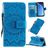Mobigear Sunflower Housse iPhone 11 Pro Etui Porte-Monnaie - Bleu