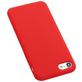 Mobigear Rubber Touch Coque iPhone SE (2022) Coque arrière en Silicone - Rouge