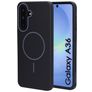 Mobiparts Slim Line Coque Samsung Galaxy A36 MagSafe Coque arrière Rigide - Onyx Black