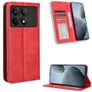 Mobigear Sensation Housse POCO X6 Pro Etui Porte-Monnaie - Rouge