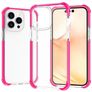 Mobigear Full Bumper Coque iPhone 14 Pro Max Coque arrière Rigide Anti-Chocs - Magenta