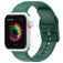 Mobigear Dashed Bracelet Silicone Apple Watch Fermeture boucle ardillon - 42/41/40/38 mm - Vert