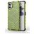Mobigear Honeycomb Coque Nothing Phone (2) Coque arrière Rigide Anti-Chocs - Vert