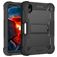 Mobigear ShieldStand Coque iPad Mini 7 (2024) Coque arrière en Plastique rigide,Silicone + Porte-crayon + Support Amovible - Noir