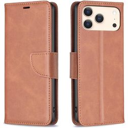 Mobigear Excellent Housse iPhone 17 Pro Etui Porte-Monnaie - Marron