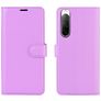 Mobigear Classic Housse Sony Xperia 10 II Etui Porte-Monnaie - Violet