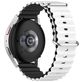 Mobigear Ocean Bracelet Silicone Smartwatch Fermeture boucle ardillon - Connexion universelle de 22 mm - Noir / Blanc