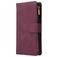 Mobigear Zipper Housse OnePlus 8 Pro Etui Porte-Monnaie - Rouge