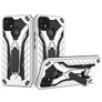 Mobigear Armor Stand Coque Realme C25Y Coque arrière Rigide Anti-Chocs avec Support Amovible - Argent