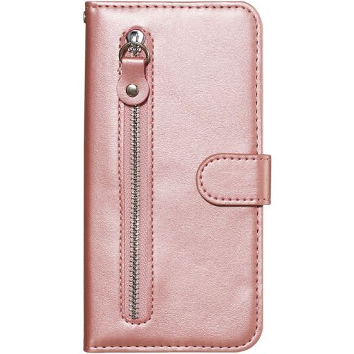 Mobigear Zipper Wallet Luxury Rose Gold Case Samsung Galaxy S20