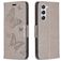 Mobigear Butterfly Housse Samsung Galaxy S24 Etui Porte-Monnaie - Gris