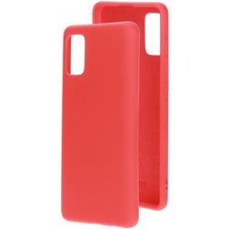 Mobiparts Coque Samsung Galaxy A41 Coque arrière en Silicone - Scarlet Red