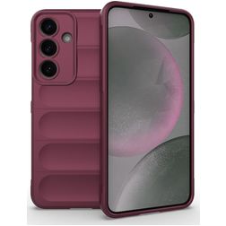 Mobigear Bumpy Coque Samsung Galaxy S25 Plus Coque arrière en TPU Souple - Rouge