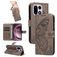 Mobigear Butterfly Housse OnePlus 15 Etui Porte-Monnaie - Gris