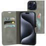 Mobiparts Classic Wallet Housse iPhone 15 Pro Max Etui Porte-Monnaie - Granite Grey