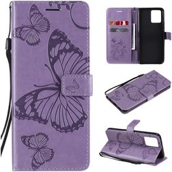 Mobigear Butterfly Housse Realme 8 Etui Porte-Monnaie - Violet
