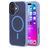 Mobiparts Hardcover Coque iPhone 17 MagSafe Coque arrière Rigide - Satin Light Blue