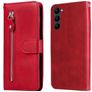 Mobigear Zipper Housse Samsung Galaxy S23 Etui Porte-Monnaie - Rouge
