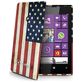 Celly Gelskin Coque Nokia Lumia 520 Coque arrière en TPU Souple - Drapeau Vintage USA