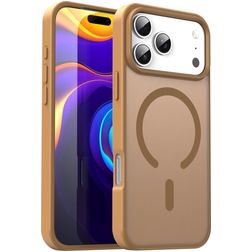 Mobigear Shockproof Coque iPhone 17 Pro Max MagSafe Coque arrière Rigide - Desert Gold