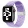 Mobigear Braided Bracelet Nylon Apple Watch Fermeture à pince - 42/41/40/38 mm - Lavande