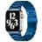 Mobigear Antwerp Bracelet Acier pour Apple Watch Fermeture boucle déployante - 42/41/40/38 mm - Bleu