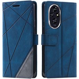 Mobigear Rhombus Housse HONOR 200 Etui Porte-Monnaie - Bleu