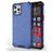 Mobigear Honeycomb Coque iPhone 13 Mini Coque arrière Rigide Anti-Chocs - Bleu