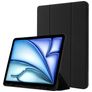 Mobigear Tri-Fold Gel Coque iPad Air 11 Pouces (2024) Etui en TPU,Similicuir + Porte-crayon - Noir