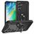 Mobigear Armor ring Samsung Galaxy S24 FE Plastique rigide Coque arrière Antichoc avec bague de maintien - Noir