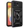 Mobigear Armor Ring Cam Slide Coque Motorola Edge 40 Pro Coque arrière Rigide Anti-Chocs avec Anneau-Support et Protecteur Lentilles - Noir