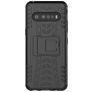 Mobigear Tire Coque LG V60 ThinQ Coque arrière Rigide Anti-Chocs avec Support Amovible - Noir