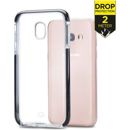 Mobilize Shatterproof Coque Samsung Galaxy A3 (2017) Coque arrière Rigide Anti-Chocs - Transparent / Noir