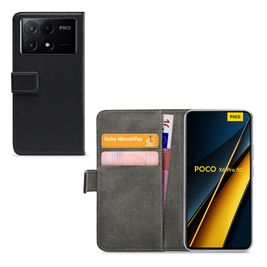 Mobilize Classic Gelly Wallet Housse POCO X6 Pro Etui Porte-Monnaie - Noir