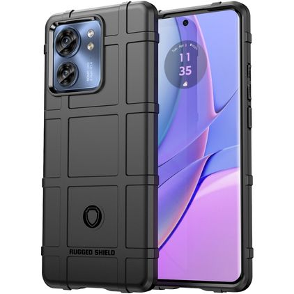 Mobigear Rugged Shield Coque Motorola Edge 40 Coque arrière en TPU Souple Anti-Chocs - Noir